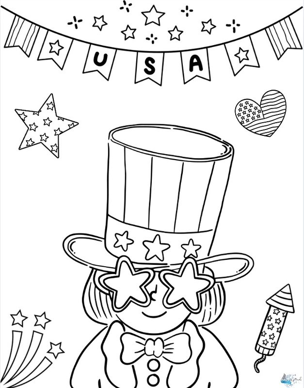 Memorial Day coloring page 
