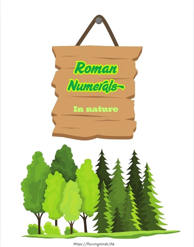 Roman numerals in nature activity