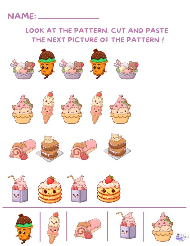 Sweet treats patterns page