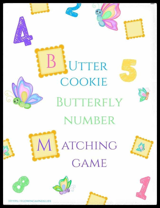 Butter cookie butterfly number matching game
