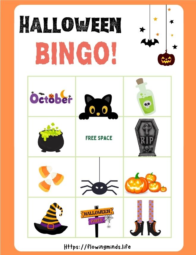 Halloween things bingo