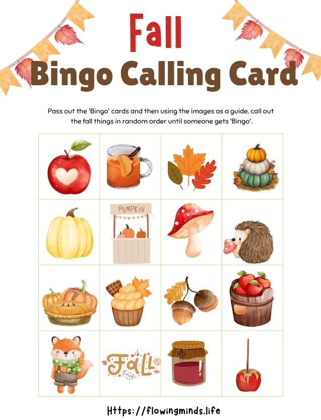 Fall Bingo