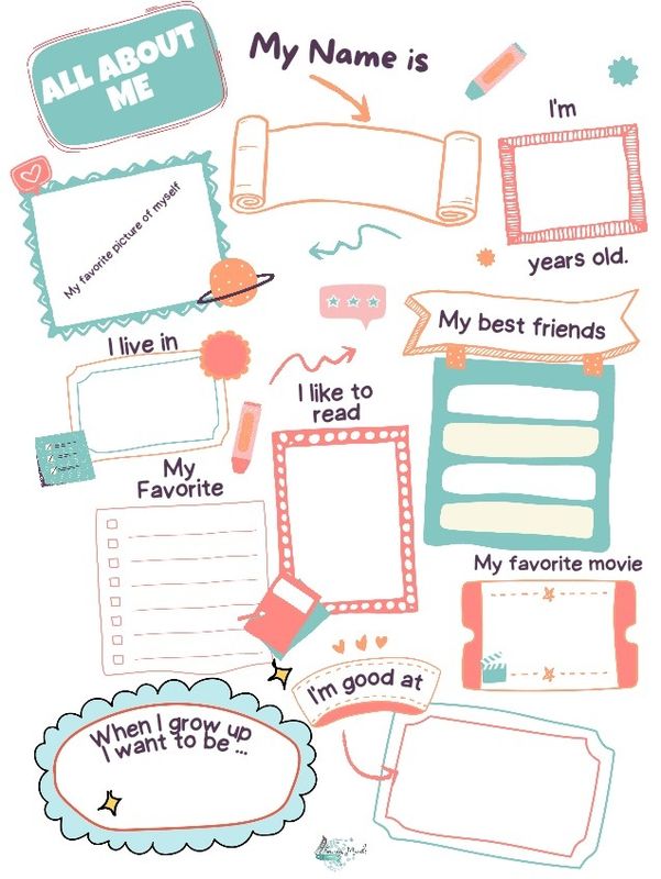 All about me: student information activity