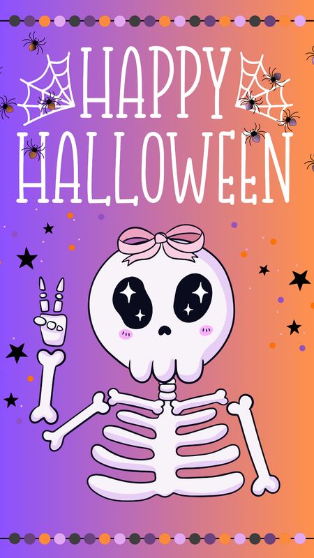 Happy Halloween phone wallpaper