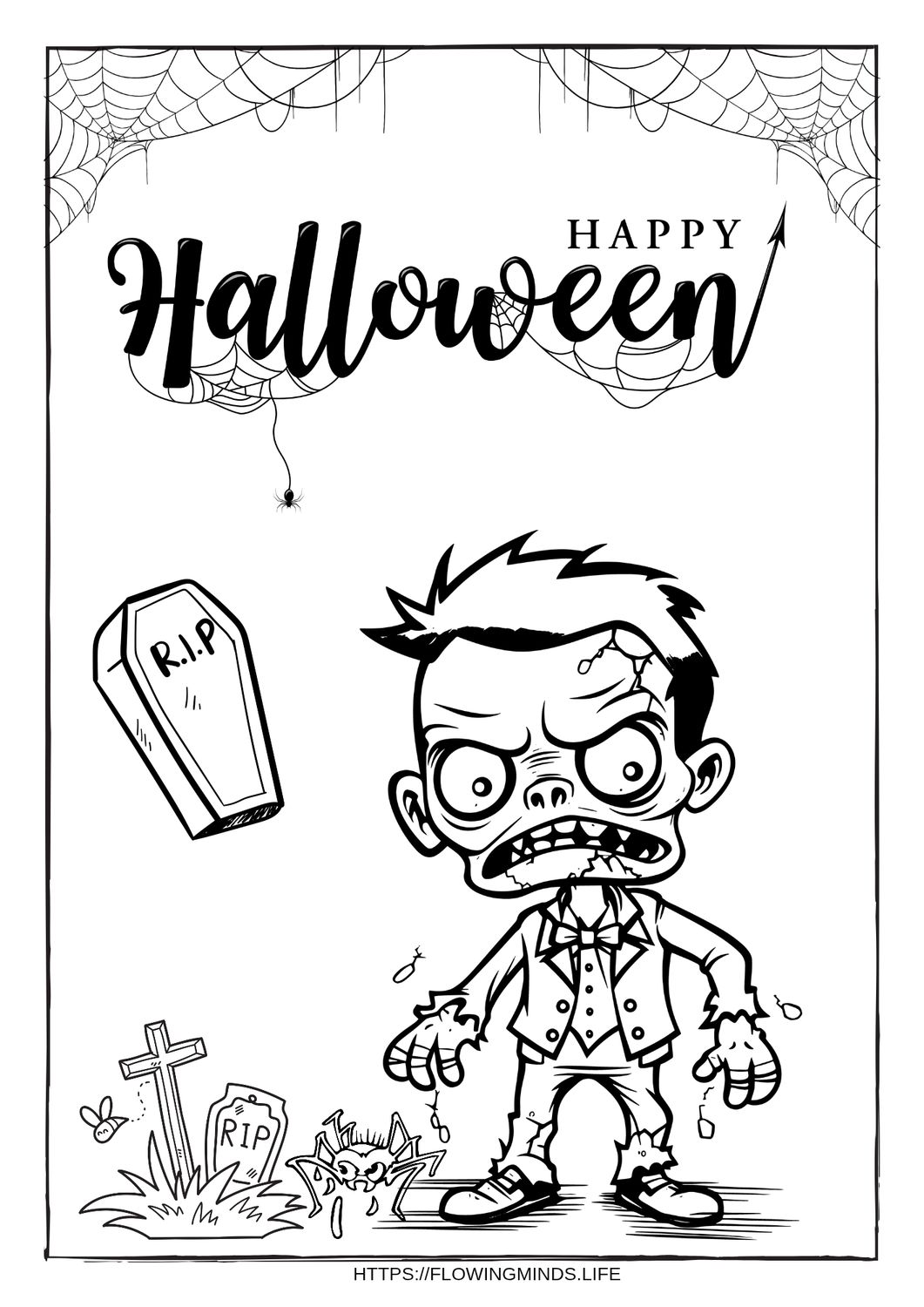 Halloween coloring page