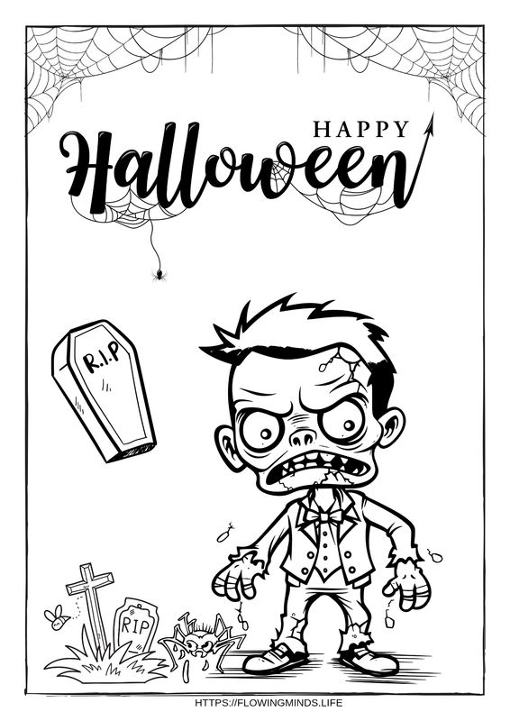 Halloween coloring page