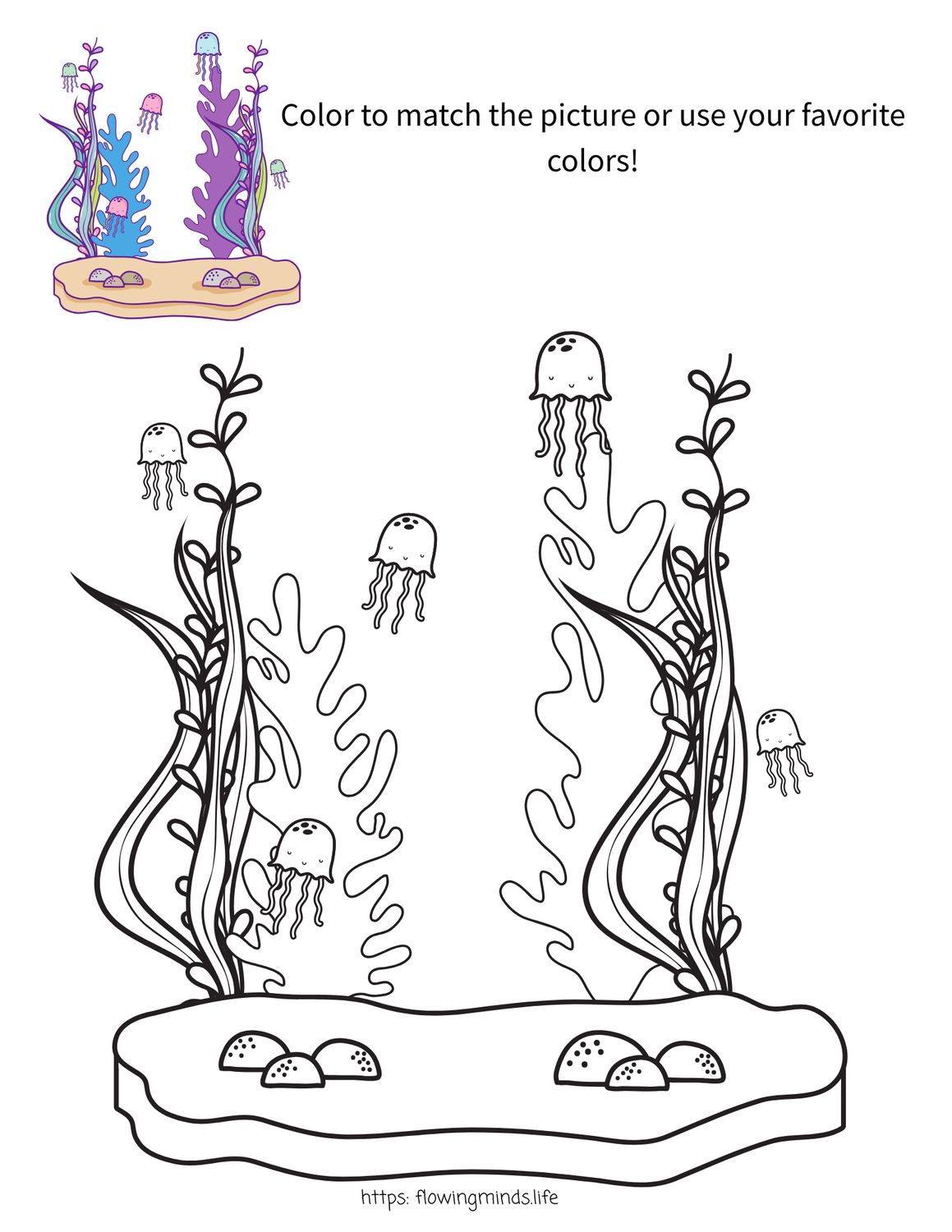 Coloring activity page