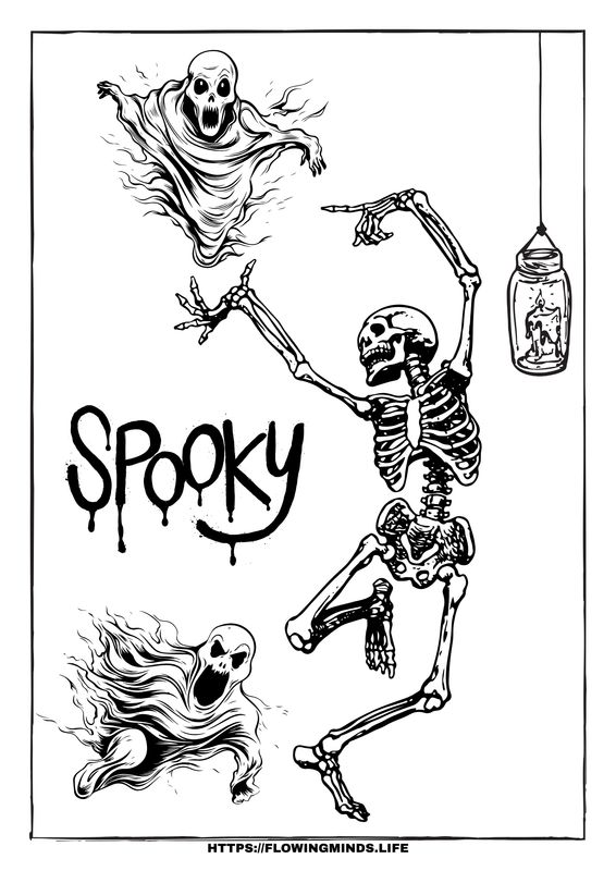 Halloween coloring page