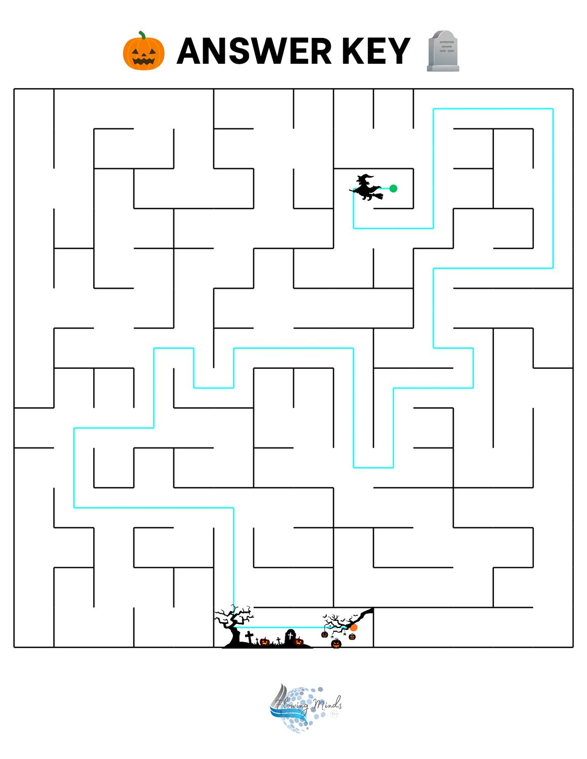 Halloween maze activity