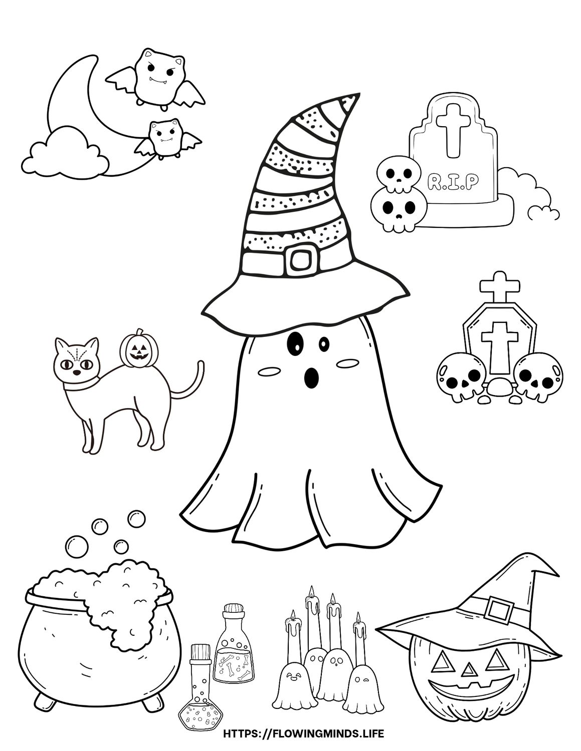 Halloween coloring page