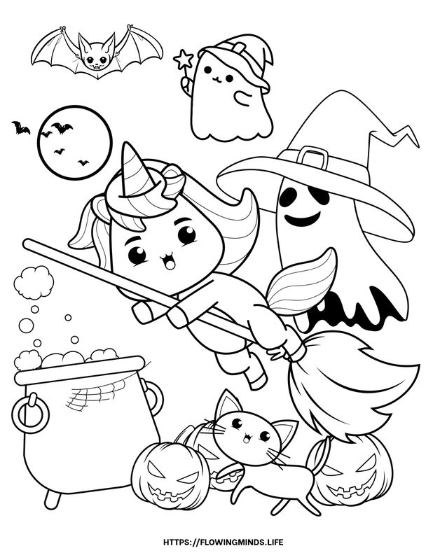 Halloween coloring page