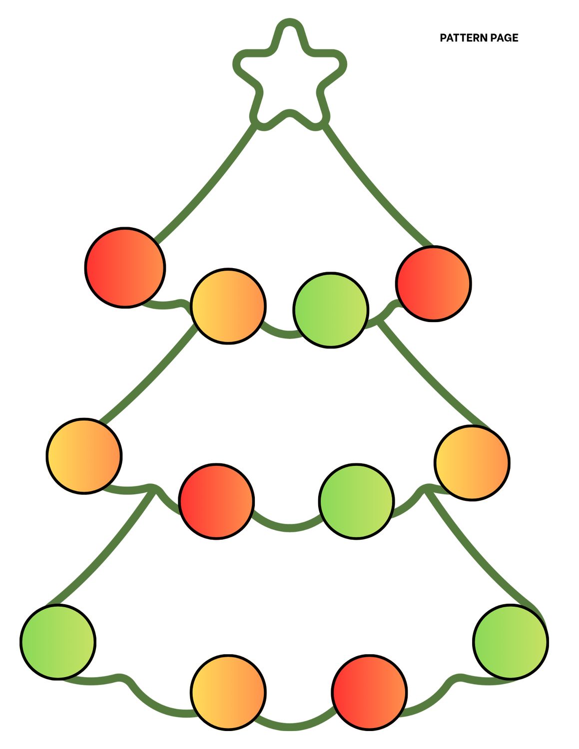 Decorate the tree with patterns activity