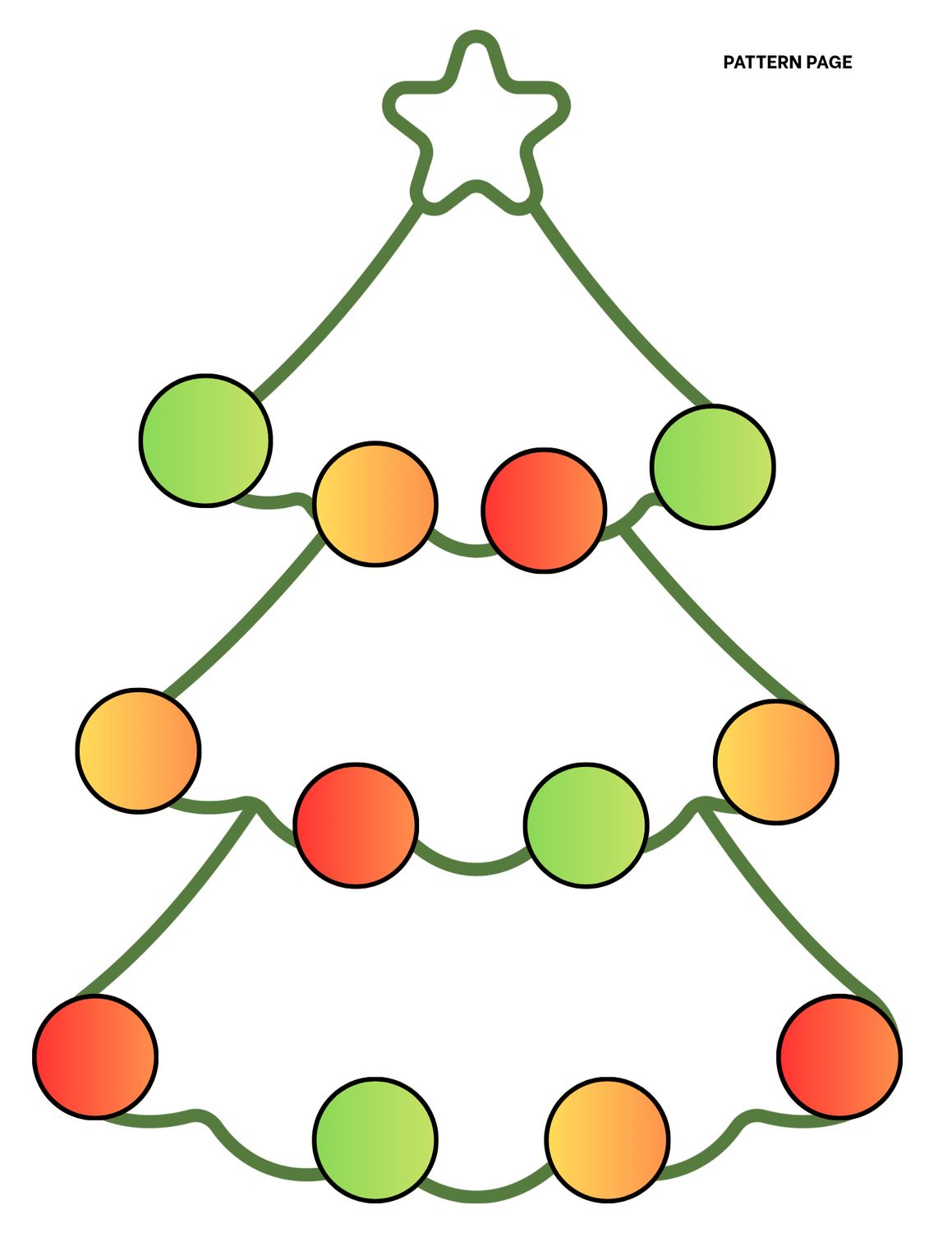 Decorate the tree with patterns activity