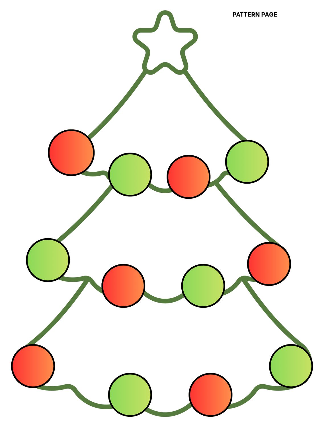 Decorate the tree with patterns activity