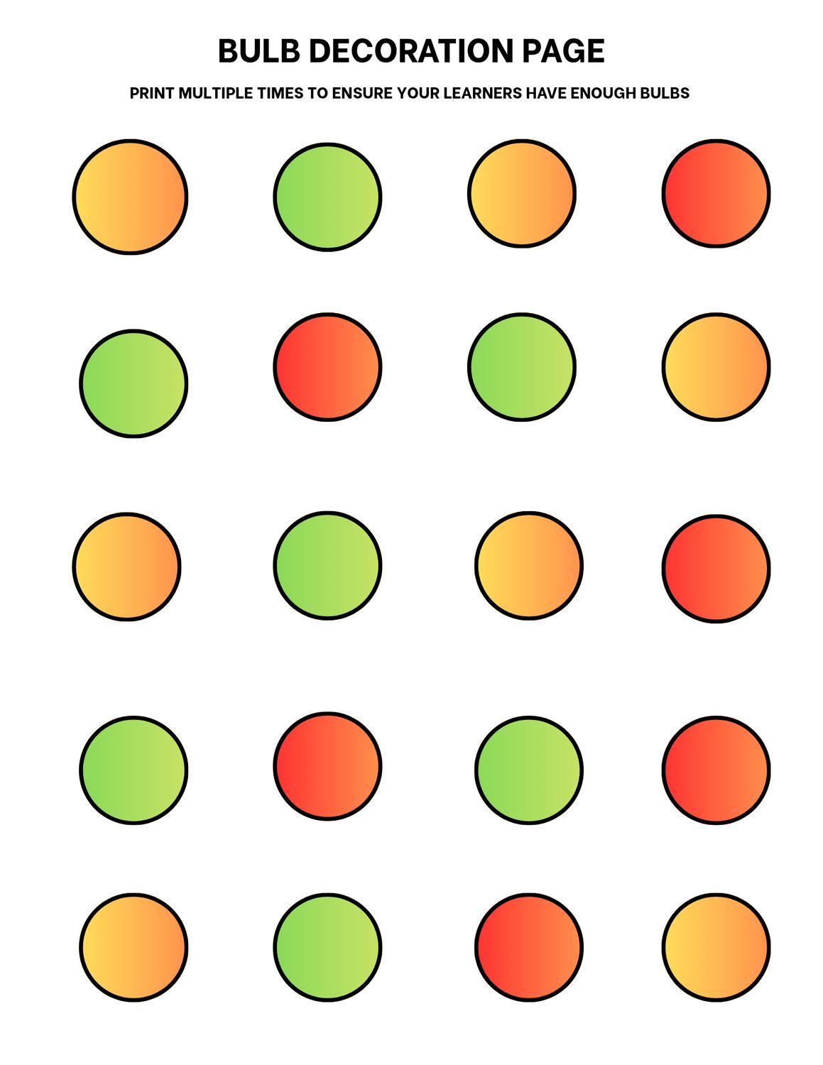 Decorate the tree with patterns activity