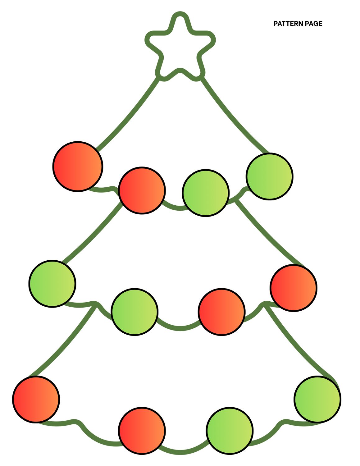 Decorate the tree with patterns activity