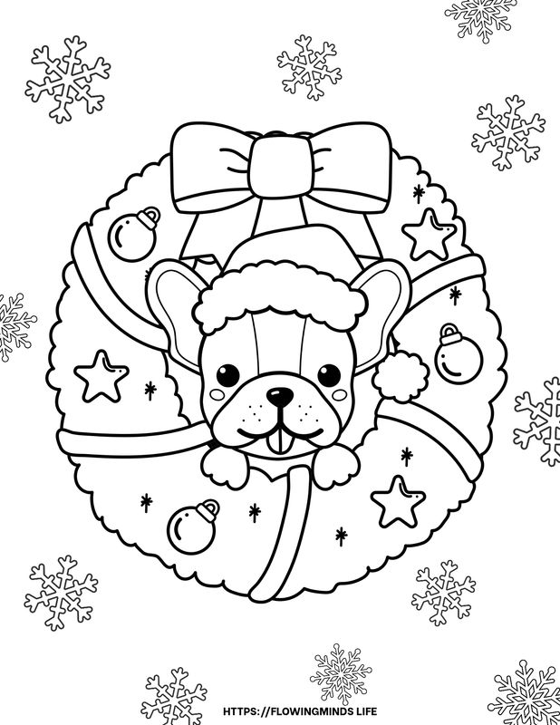 Christmas coloring page 