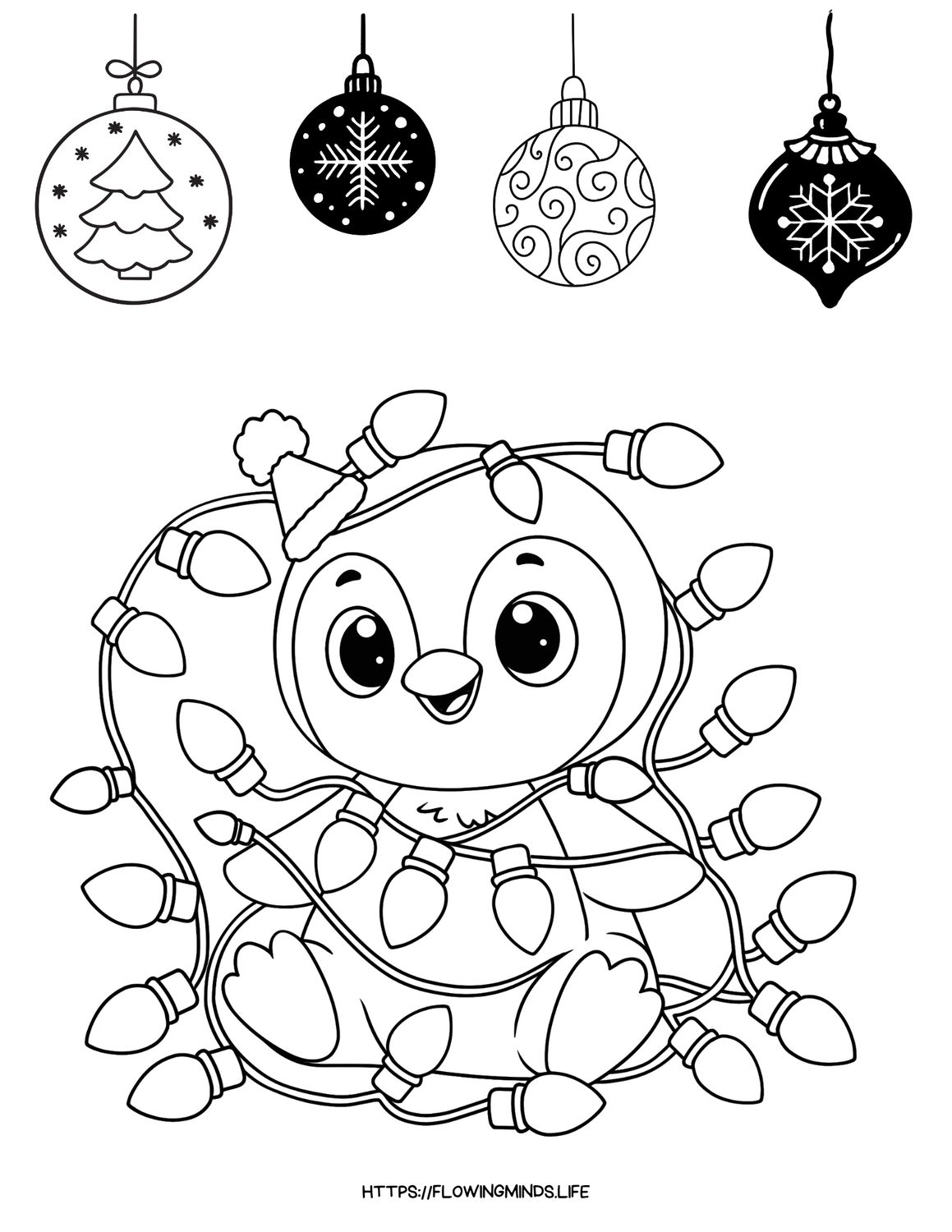 Christmas coloring page 