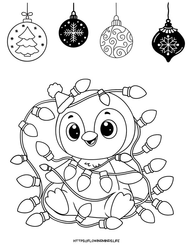 Christmas coloring page 