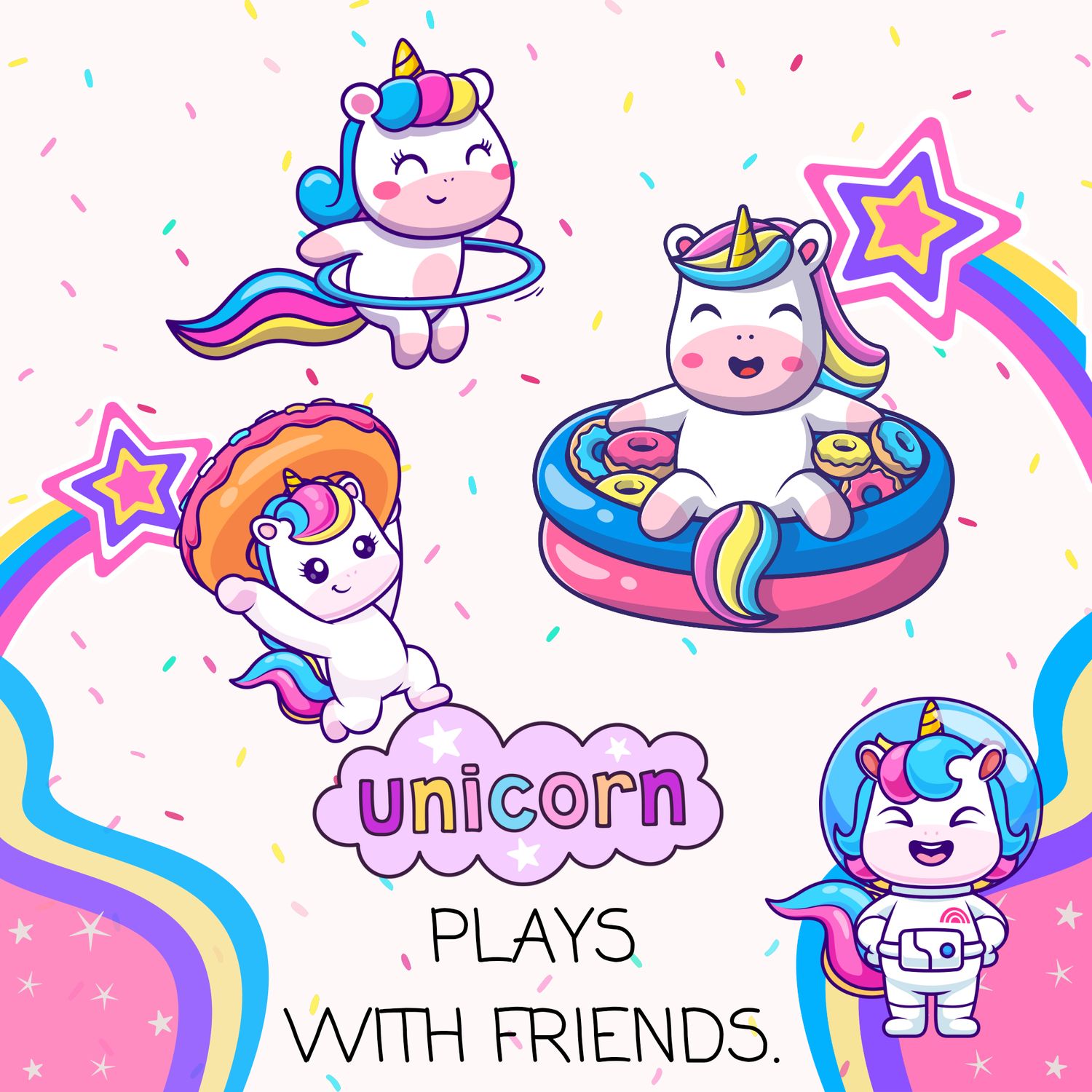 Unicorn&#39;s Busy Day of Play by Luna Hall