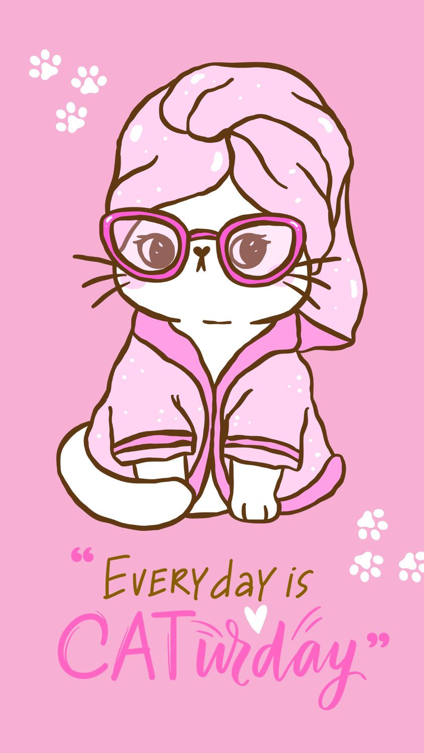 Every day is Caterday phone wallpaper