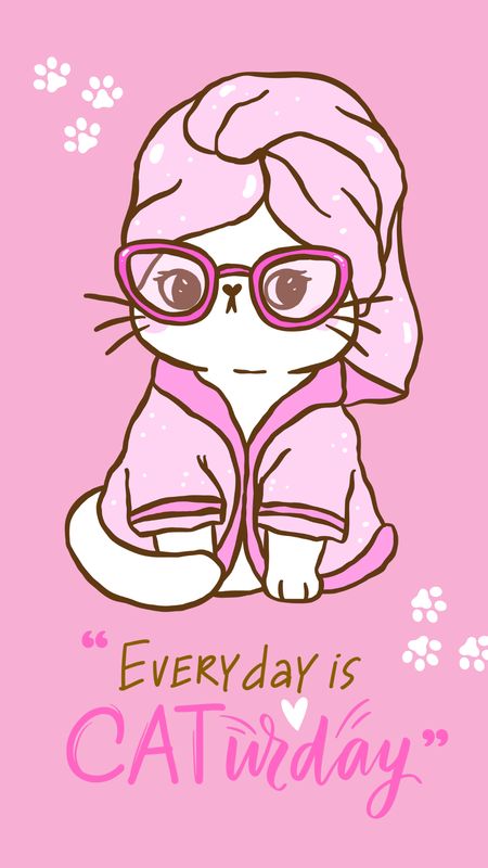 Every day is Caterday phone wallpaper