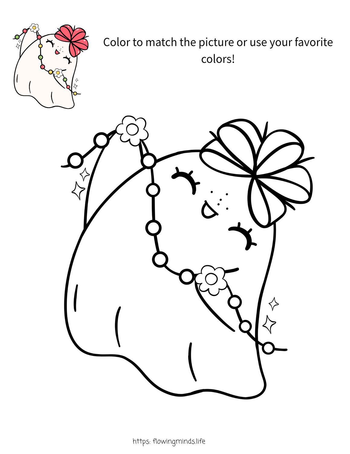 Creepy Christmas coloring activity