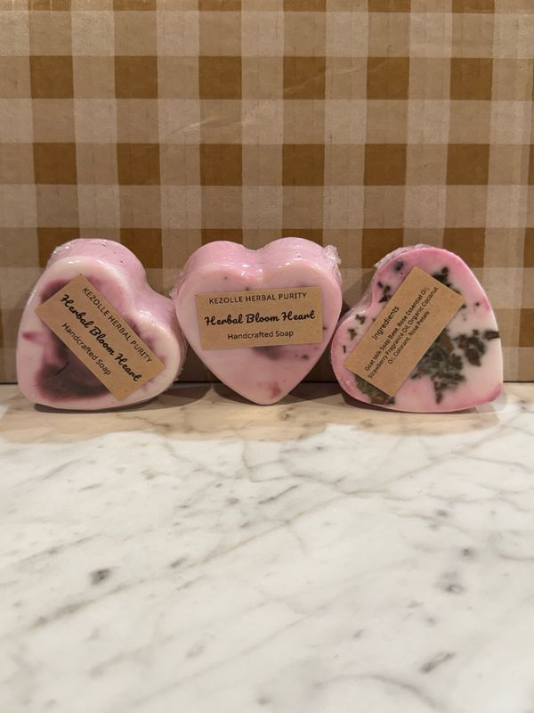 Herbal Bloom Heart Soap Bar