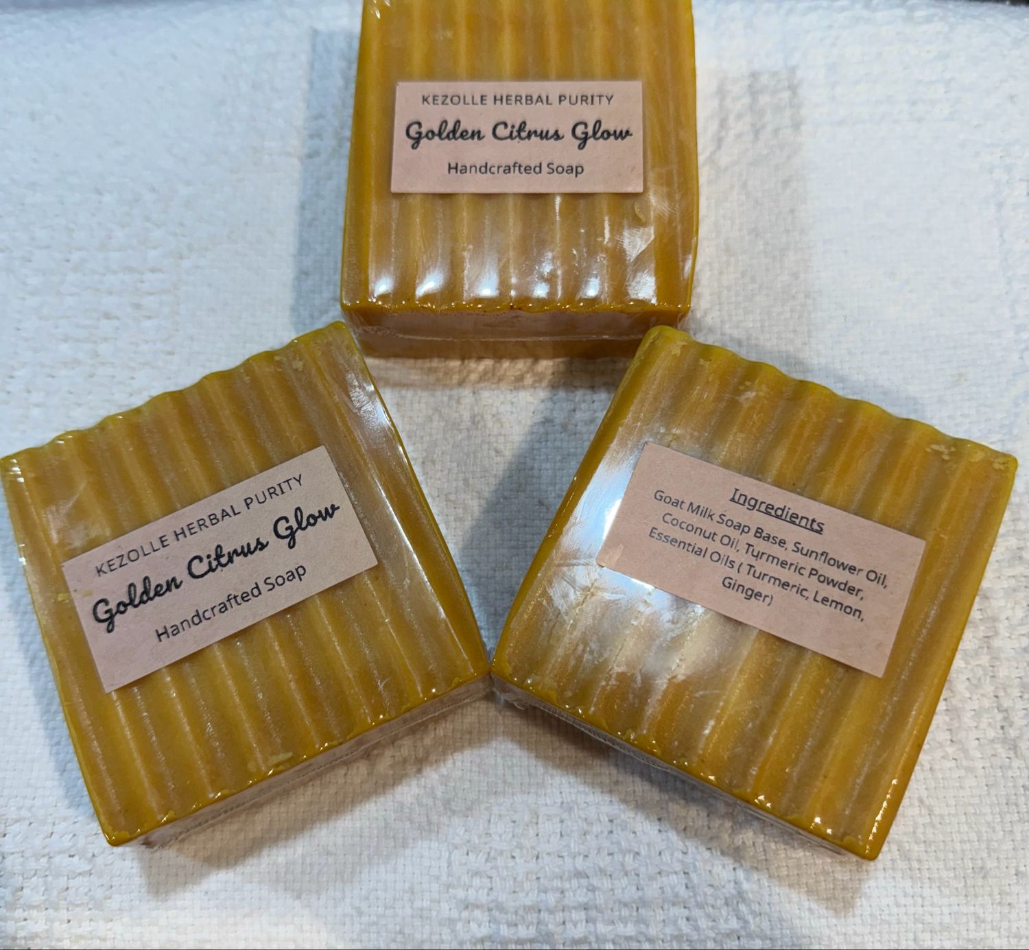 Golden Citrus Glow Soap Bar