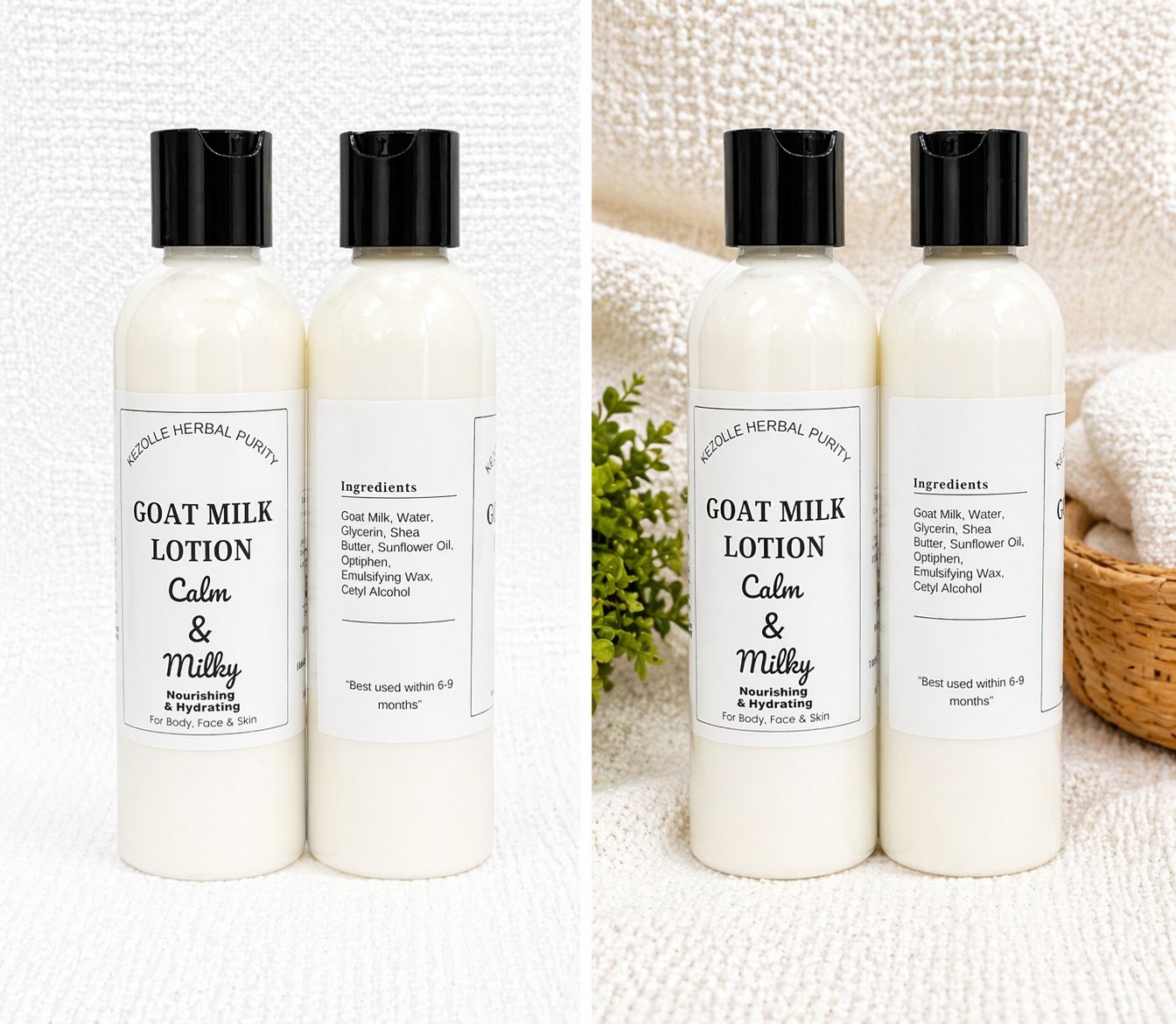 Calm &amp; Milky (unscented)/ Goat Milk Lotion