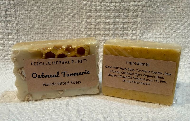Oatmeal Turmeric Half Size Soap Bar
