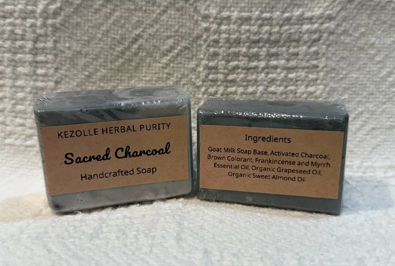 Sacred Charcoal Half Size Soap Bar