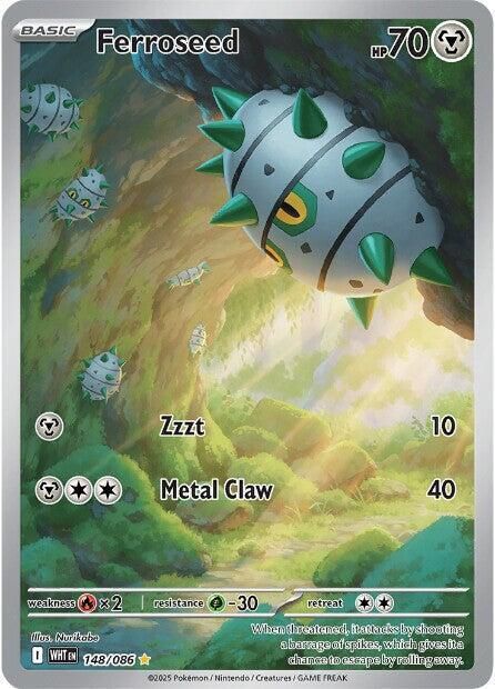Ferroseed - 148/086 - SV: White Flare (WHT) Illustration Rare
