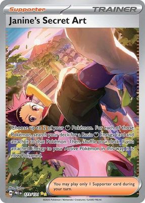 Janine&#39;s Secret Illustration Art - 173/131 - SV: Prismatic Evolutions (PRE)