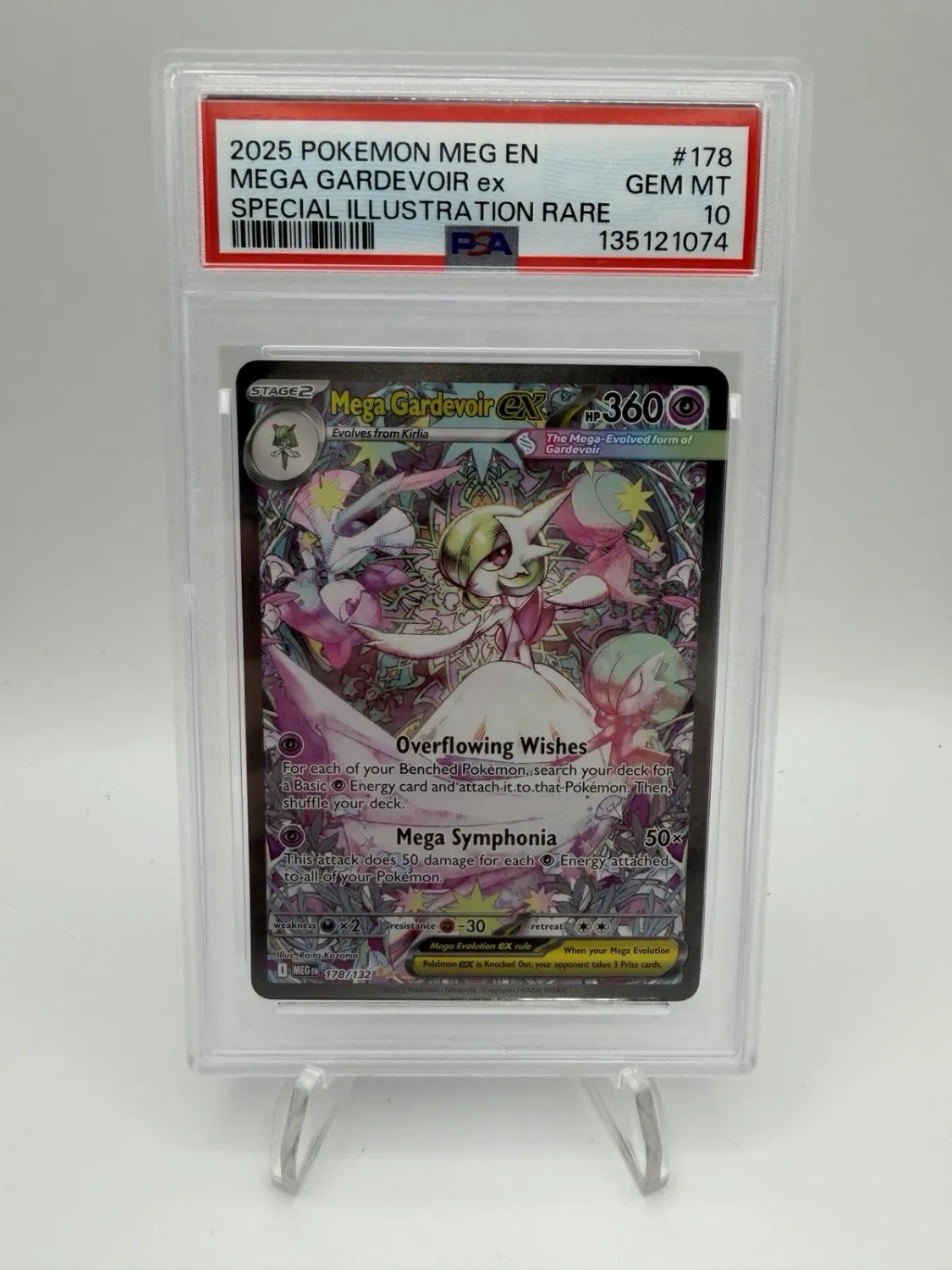 Gardevoir EX Mega Evolution Sir 178/132 PSA 10 Mint Condition