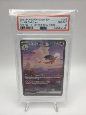 Charizard EX 199/165 Scarlet &amp; Violet 151 Series PSA 8