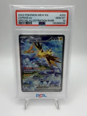Zapdos EX 202/165 Sir Holo Scarlet &amp; Violet 151 Pokémon TCG PSA 10