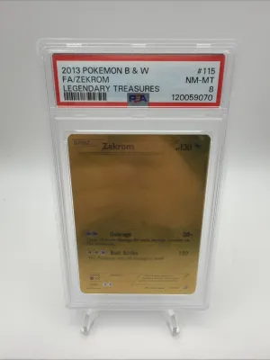 PSA 8 Zekrom Ex 115/113 Legendary Treasures Full Art Ultra Rare