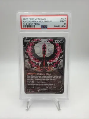 Galarian Moltres v Alternate Full Art Card 177/198 PSA 9