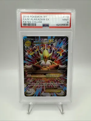 M Alakazam EX Full Art Holo Card 118/124 Fates Collide PSA 9