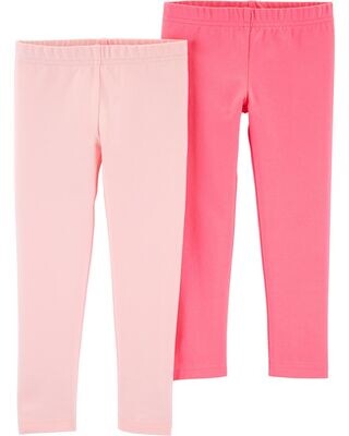 2 pack leggings rosados