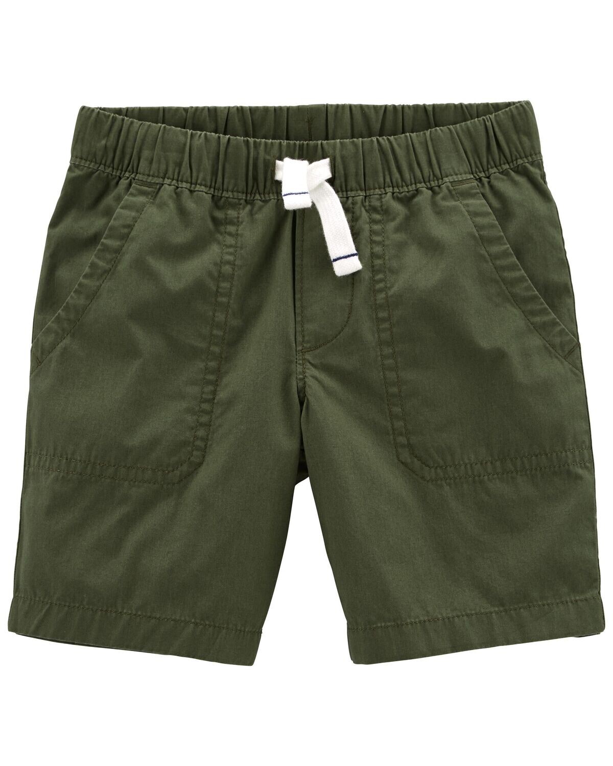 Short verde, cintura con elástico y cordón