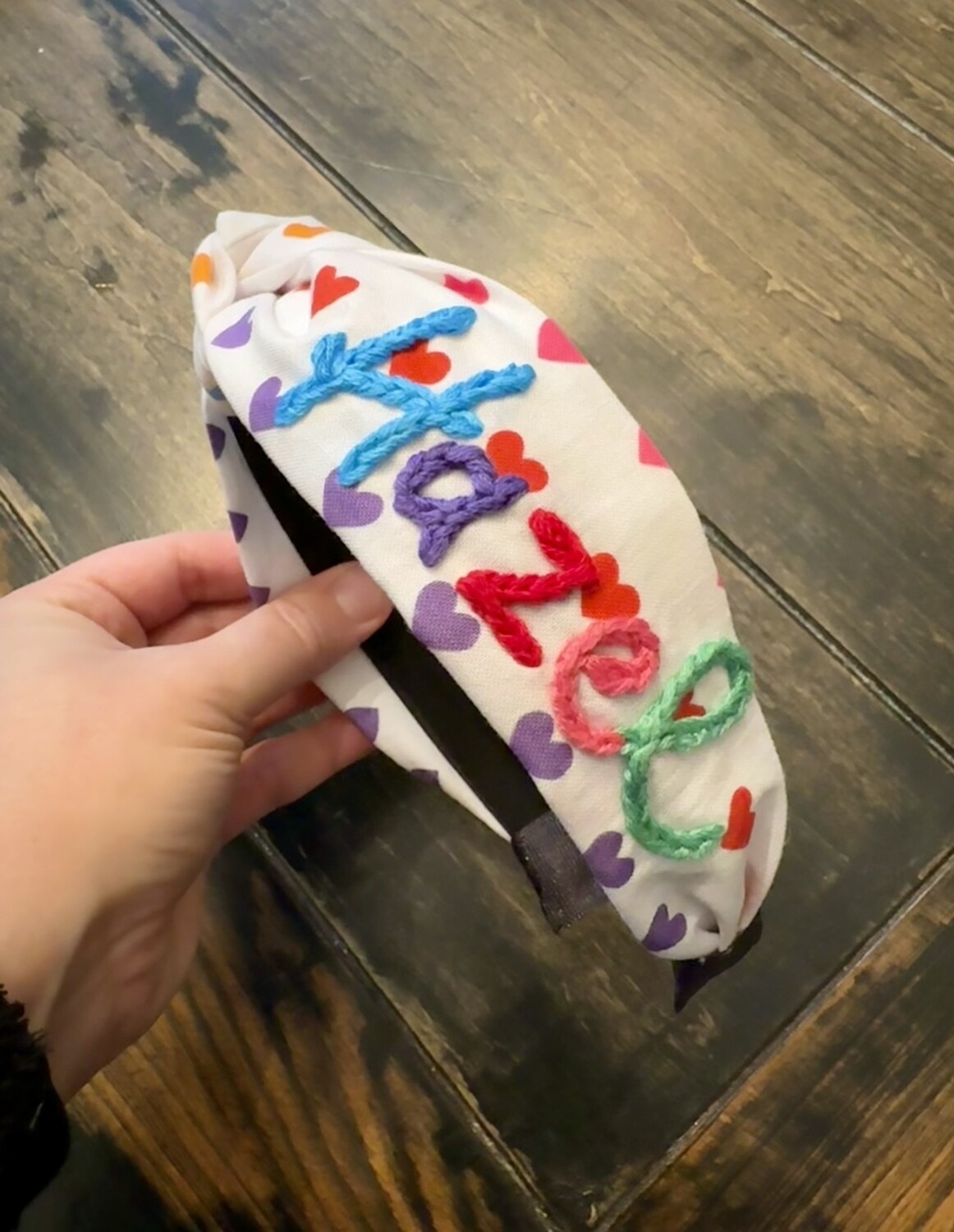 Personalized Valentine&#39;s Headband