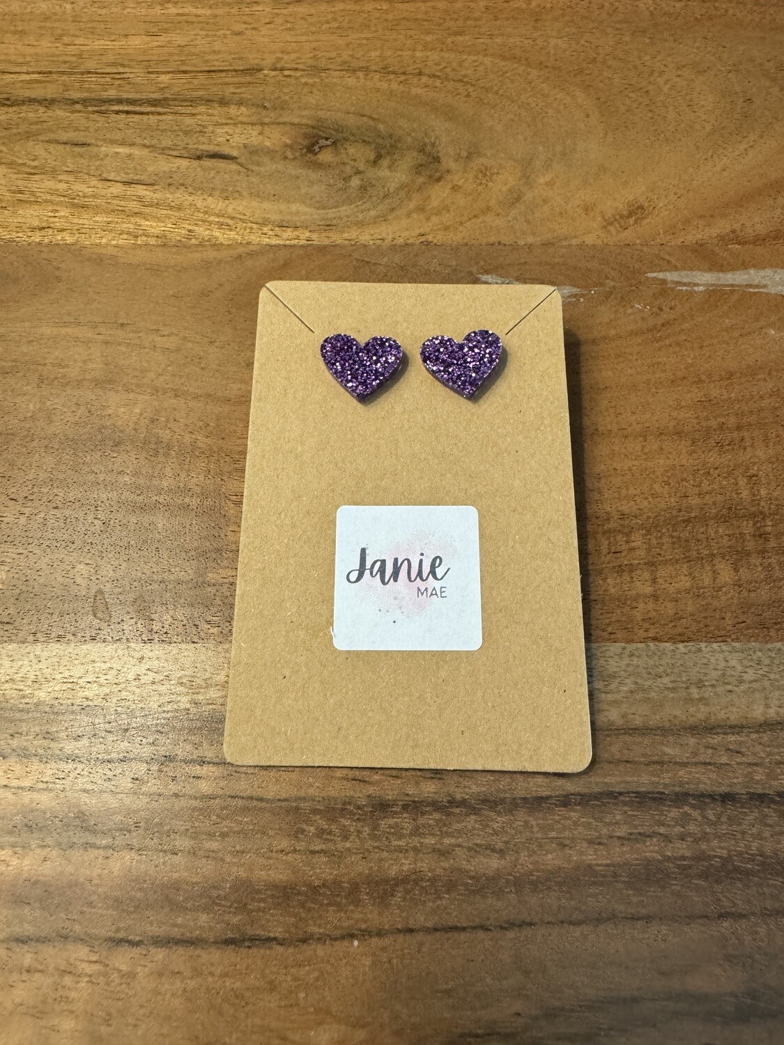 K-STATE glitter stud earrings