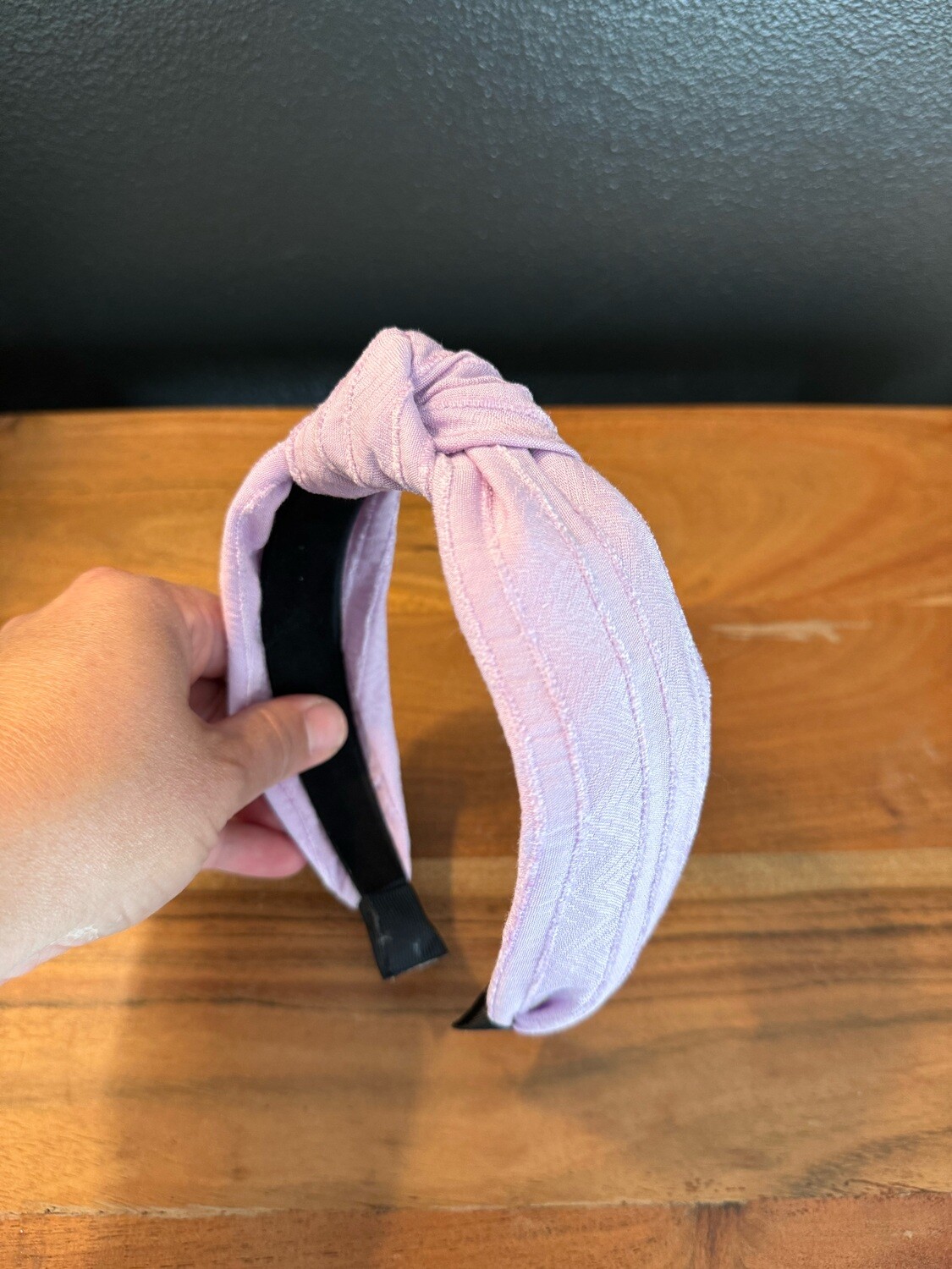 Lavender Top Knot Headband