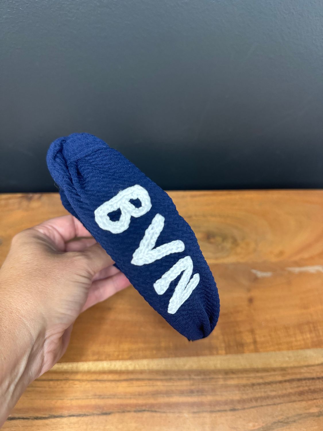 Navy Blue Valley North Top Knot Headband