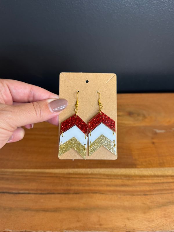 KC Chevron Earrings