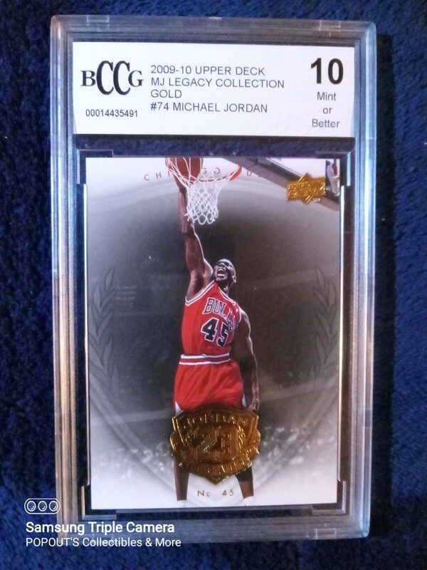 Upper Deck 2009-10 Michael Jordan legacy Gold #74 BCCGS Graded