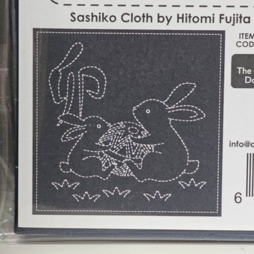 Sashiko Rabbits Panel