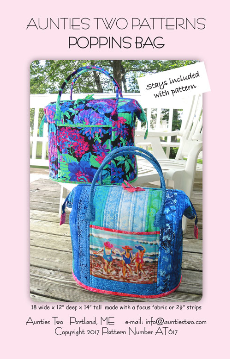 Aunties Two Patterns Poppins Bag